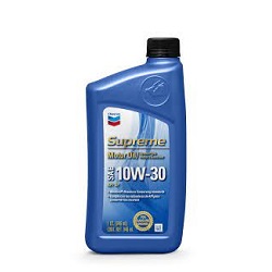 CHEVRON SUPRM OIL 10W30 12/QT